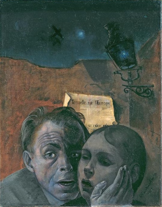  Страх ("автопортрет с его племянницы Марианны), 1941 г.