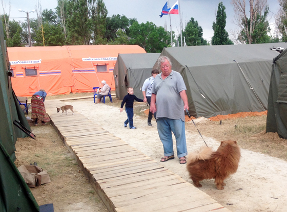 Изварино лагерь беженцев из Украины